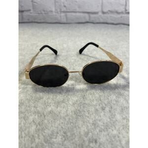 New Unbranded Gold Frame with Black Tint Sunglasses